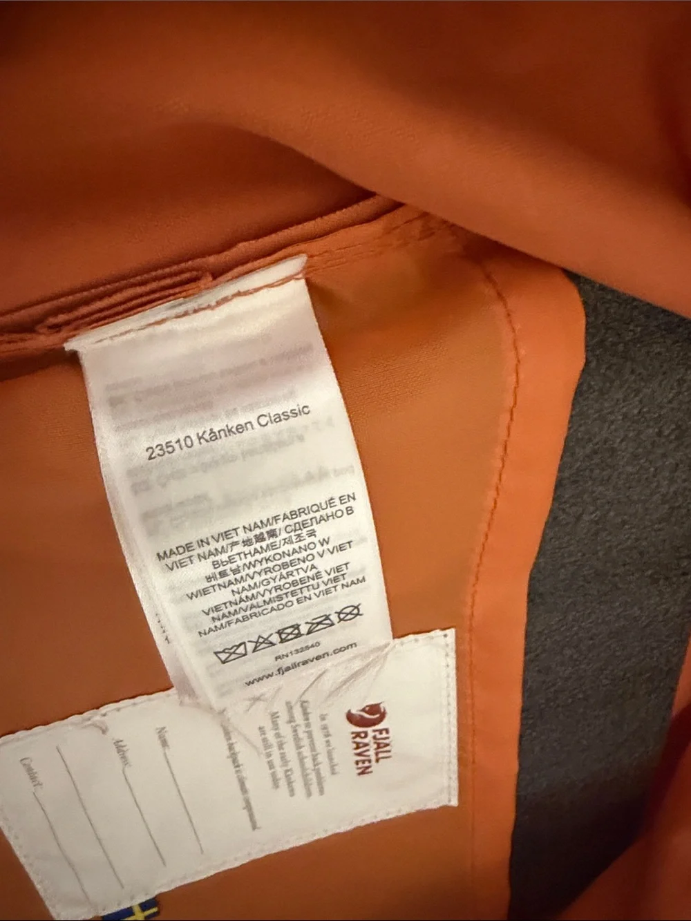 Fjallraven Kånken Backpack in Orange